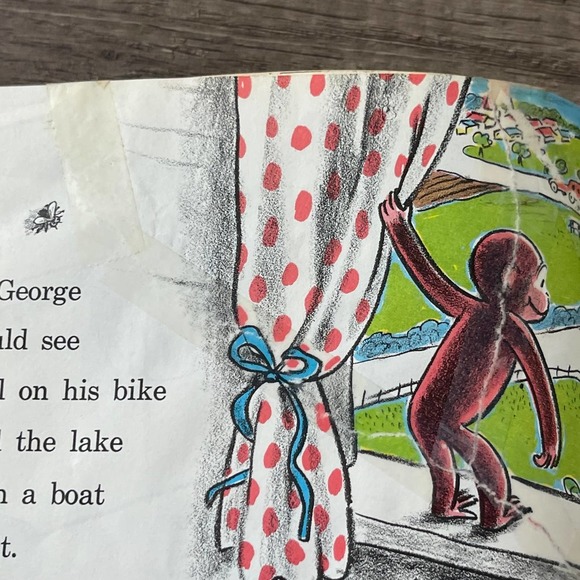 CURIOUS GEORGE FLIES A KITE by MARGRET REY - H.A.REY [ VINTAGE 1958 ] - Picture 8 of 11